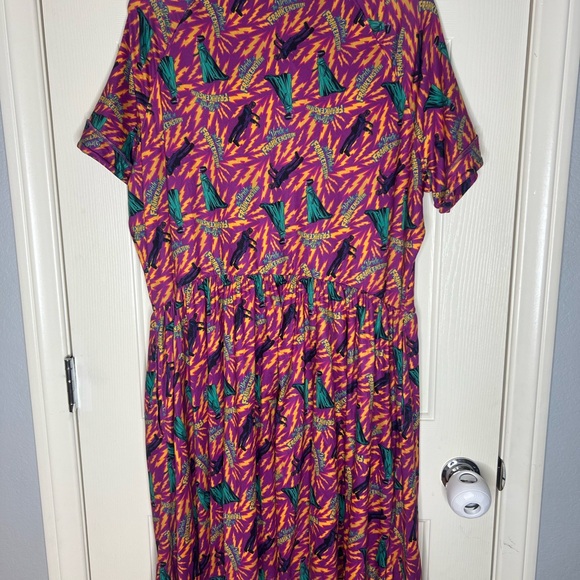 Monsters X Unique Vintage Bride of Frankenstein Pink Graphic Dress Size 2X/18 - Picture 2 of 3